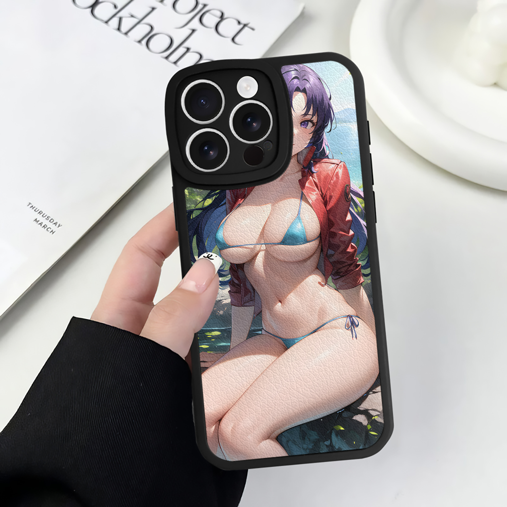 （画像用） EVA 新世紀エヴァンゲリオン 【iPhone 16シリーズ対応】シリコンスマホケース（レザー調） 材質：シリコン